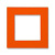 ABB EPJ Levit Оранжевый / дымчатый чёрный Сменная панель на рамку 1 пост, , оранжевый