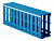 DKC Короб перфорированный с крышкой, синий RL75 25x30