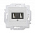 ABB EPJ Levit cерый / белый USB зарядка двойная, , серый