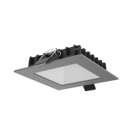 Varton Cветильник LED DL-03 квадратный встраиваемый 110*110*25 12W 3000K IP54/IP44 RAL7045 серый матовый