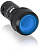 ABB Кнопка с подсветкой CP1-11L-10 синяя 24В AC/DC с плоской клавишей без фиксации 1НО