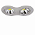 Lightstar Intero 111 Серый/Серый/Серый Встраиваемый светильник 214329 G53 2х50W IP20
