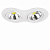 Lightstar Intero 111 Белый/Белый/Белый Встраиваемый светильник 214326 G53 2х50W IP20