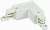 IEK Соединитель L-образный внутренний для трехфазного ШП белый