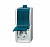 ABB ocean Блок из 2-клавишного выключателя и розетки с/з откр.монтаж, IP44, серый/сине-зелёный