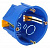 ЭРА KUP-68-45-blue Коробка установочная КУП 68х45мм для полых стен саморез. пласт. лапк. синяя IP30