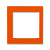 ABB EPJ Levit Оранжевый / дымчатый чёрный Накладка на рамку 55х55, внешняя, , оранжевый