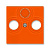 ABB EPJ Levit Оранжевый / дымчатый чёрный Накладка для розеток TV-R / TV-R-SAT, , оранжевый