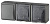 ЭРА 11-7403-03 Блок две розетки+выключатель IP54, 16A(10AX)-250В, ОУ, Эксперт, серый