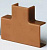 DKC IM 40x17 Тройник коричневый (розница 4 шт в пакете, 15 пакетов в коробке)