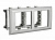 DKC Рамка-суппорт "Avanti" для "In-liner Front",  серебристый металлик, 4модуля