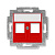 ABB EPJ Levit краcный / дымчатый чёрный Накладка с суппортом для информ разъёмов, , красный
