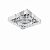 Lightstar Faceto Хром/Хром/Прозрачный Встраиваемый светильник Faceto 006320 GU5.3 1х50W IP20