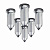 Lightstar Nubella Хром/Хром/Прозрачный Встраиваемый светильник 079064 LED IP20