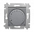 ABB EPJ Levit cталь / дымчатый чёрный Терморегулятор универсальный, с поворотной ручкой, , 16A, сталь/дымчатый чёрный